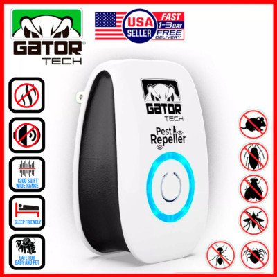 Ultrasonic Pest Insect Rodent Repeller Electronic Plug-In Mice Rat Cockroach Bug