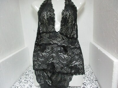 Adore Me  Women's Ellenora Unlined One Piece Teddy Black Size 2X New!!!