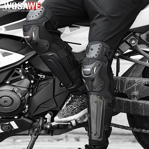 WOSAWE Motorbike Armored Trousers – Men's, Black, Hip & Knee Protection, Breathable, All Seasons