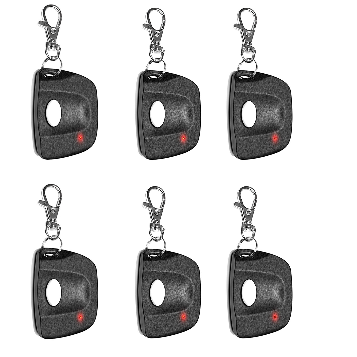 6-Pack Garage Door Remotes for Linear Delta 310MHz Gate Openers with 8 Dip