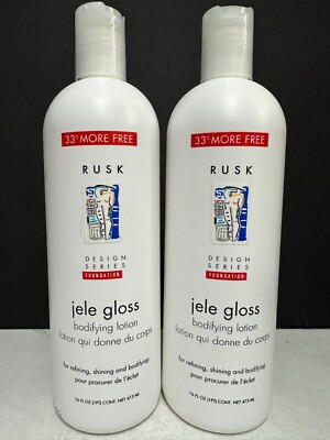 Rusk Design Series Jele Gloss Bodifying Lotion Refining, Shining -2 Pack/16 floz
