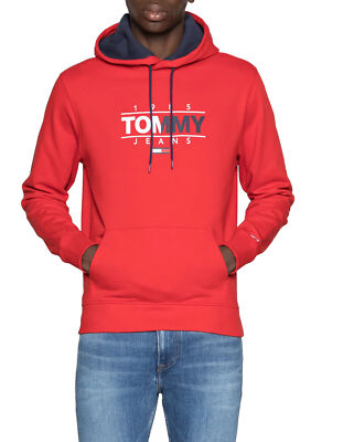 Kapuzenpullover Tommy Jeans Pullover Herren Rot Rote Tommy Hilfiger Herren  Pullover Online Kaufen OTTO