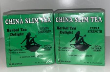 2- China Slim Tea Herbal Tea Delight 36 Tea Bags 72 Total US Seller