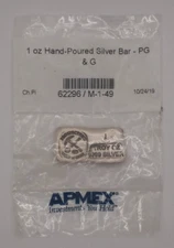 😃Prospectors Gold & Gem Hand Poured 1 Oz .999 Fine Silver Bar APMEX SEALED