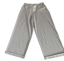 Design Kekoo Lagenlook Umschlaghose Hose Schlupfhose Viskose Grau 56 58  Gr. 5