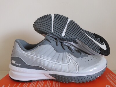 Nike Alpha Huarache Varsity 4 Turf Baseball Cleats Wolf Grey Sz 9 [DJ6518-012]
