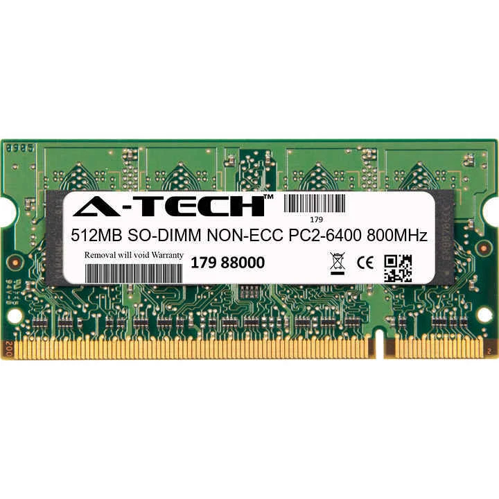 512MB PC2-6400 Laptop SODIMM DDR2 800 MHz 200-Pin Notebook Memory RAM Stick 1x - Image 2 of 2