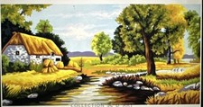 Printed needlepoint Tapestry Gobelin 40x60 Cm Fall Canvas Only