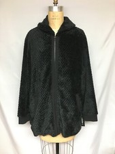 Ideology Plus Size Quilted Sherpa Jacket 100080378wn 1x Deep Black Nwt $84.50