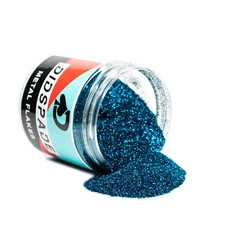 4oz Blue Teal 0.008 Blue Micro Metal Flake - Solvent Resistant Glitter