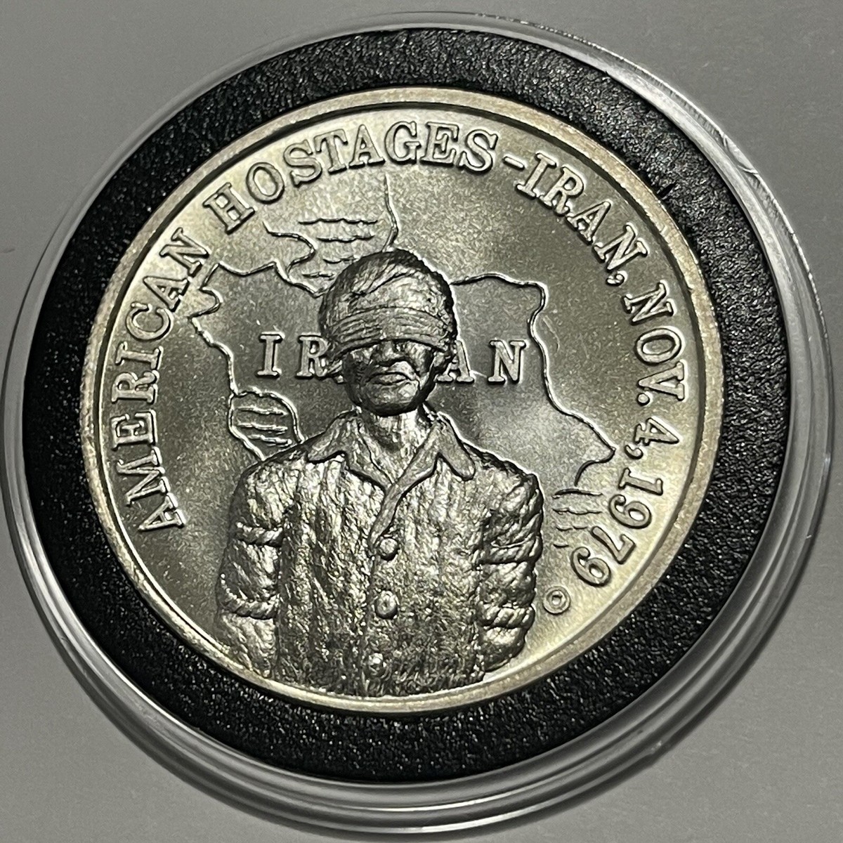 Scarce 1979 American Hostages Middle East Coin 1 Troy Oz .999 Fine