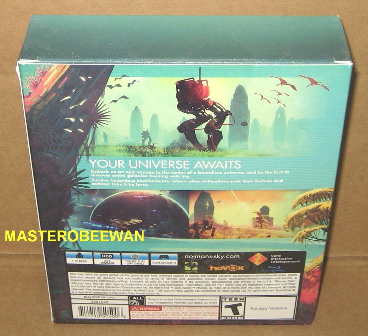 No Man's Sky Limited Edition (PlayStation 4, 2016) PS4 New Sealed