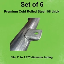 Roll Cage trick tabs-Heavy Duty Set of (6)-3/8 inch hole-rock crawler, RZR, 1/8