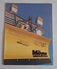 The Meyer Snow Plow Dealer Sales Color Brochure Info Specs Original