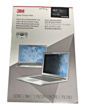 3M Privacy Screen Filter PF141C3B Black Privacy For 14.1" Widescreen Laptop