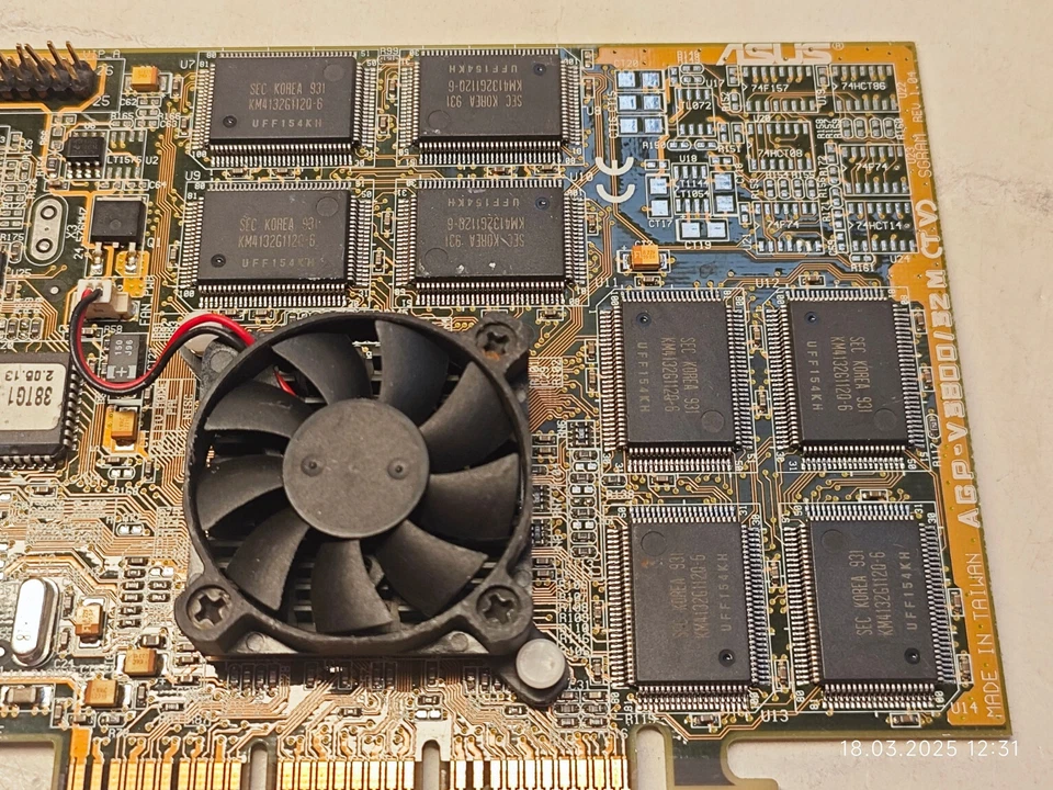 AGP 3D CARD ASUS AGP-V3800/32M NVIDIA RIVA TNT2 32 MB SGRAM - Image 3 of 4