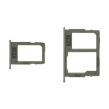 SIM Micro SD Card Tray Set for Samsung Galaxy J7 J730 2017 Gray Replacement Part