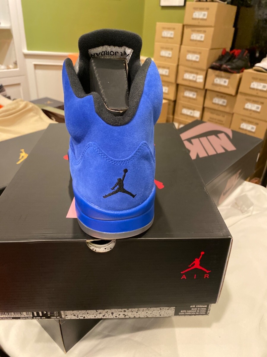 Size 11.5 - Air Jordan 5 Retro Blue Suede 886060341150| eBay