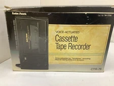 Vintage Radio Shack CTR-76 Voice-Actuated Cassette Tape Recorder