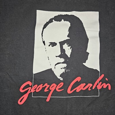 Vintage 90s George Carlin XL Lee Sometimes A Little Brain Damage 