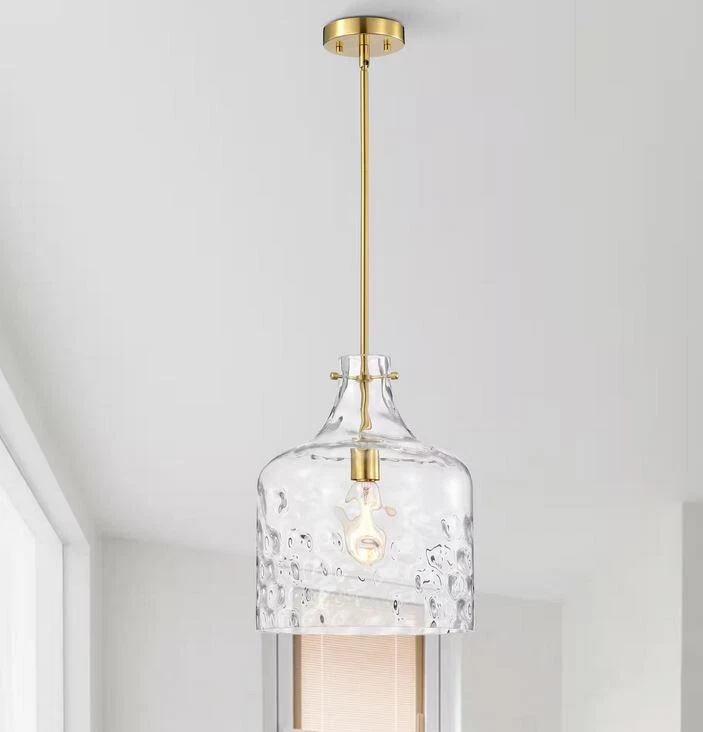 Almacén de Tiffany Daelan 12 pulgadas Lámpara colgante interior acabado latón 1 luz Foto 3 de 3