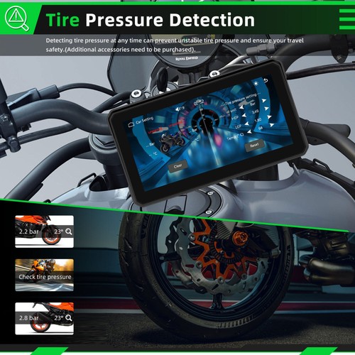 6" IPS Touch Screen Portable Motorcycle Navigator Wireless CarPlay Waterproof - Picture 10 of 18
