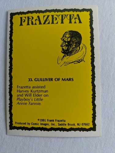 Frazetta Frank Frazetta Trading Card Comic Images 1991 Pick A Card Bundle & Save - Picture 37 of 109