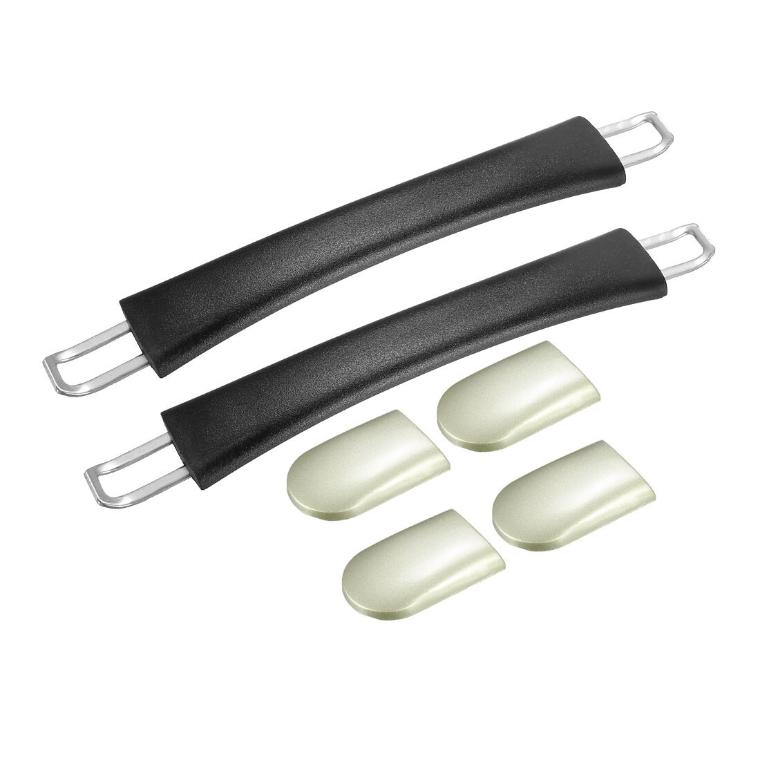 Black Suitcase Handle Replacement 213mm Strap Grip 2Pcs-image