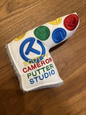 Housse De Putter Scotty Cameron Circle T – Blanc Multicolore – Protection Tête De Blade