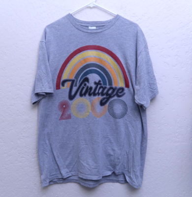Vintage 2000 T-Shirt Port and Company Vintage Retro 2000