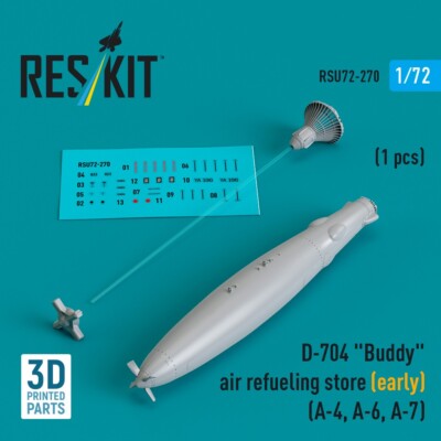 1/72 Reskit RSU72-0270 D-704 ''Buddy'' air refueling store (early) (1 pcs) (A-4, A