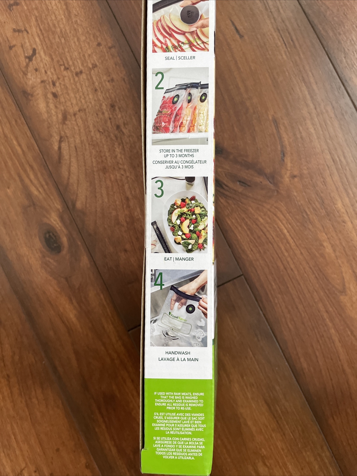 FoodSaver Reusable Gallon Vacuum Zipper Bags, for use with FoodSaver