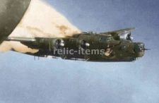 WW2 PICTURE PHOTO US USAAF B 24 LIBERATOR DAMAGED BY FLACK FIRE 7030