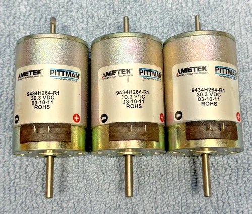 3 AMETEK PITTMAN...30.3VDC...Dual Shaft Gearmotor...9434H264-R1...2700RPM@12VDC