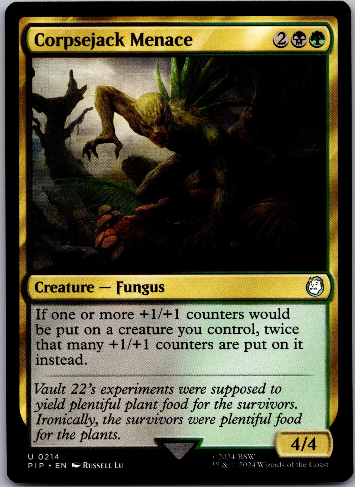 Corpsejack Menace 214 Uncommon Universes Beyond: Fallout Magic: The Gathering NM
