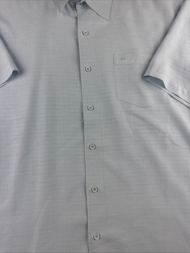 Quiksilver Short Sleeve Button Up Shirt Baby Blue Men's Size XL - Bild 2 von 12