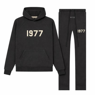 Essentials 1977 Iron Hoodie and Relaxed Pants Set - ALL SIZES - FREE SHIPPING