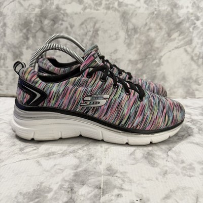 Skeckers Lite Weight Sneakers Womens 7.5 Multicolor Low Athletic Comfort Shoes