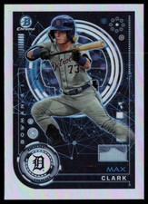 MAX CLARK 2024 BOWMAN CHROME AI RC DETROIT TIGERS #BAI-11 INSERT