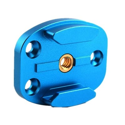 Blue 1/4'' Base Tripod Mount Adapter For GoPro HERO 9 8 7 6 5 4 Xiaoyi Yi Camera