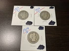 1914 d barber quarter's lot of 3 coins #10