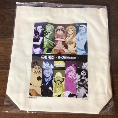 One Piece x Kura Sushi Luffy Zoro Promo Canvas Tote Bag