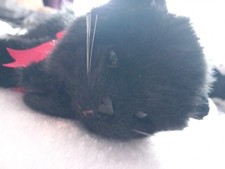 TY 1997 Black Cat Medium Size Beanie Baby Soft Toy