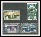 FRANCE 1925 International Modern Art Exhibition COMPLETE SET OF 4 USED