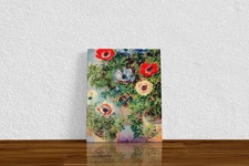 Claude Monet "Stilll Life with Anemones" Canvas Print Wall Art Home Decor