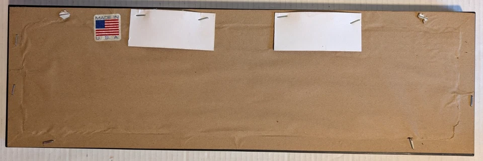 Fiddletix 圣诞民间艺术框架印花圣诞老人驯鹿村 6.5 x 21.5 英寸 — 第 4/4 张图片