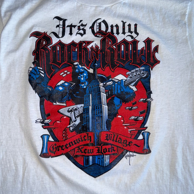 80s VINTAGE GREENWICH VILLAGE NEW YORK CITY NYC SOUVENIR T-SHIRT