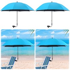 Hosuly 4 Pcs 46" Chair Umbrella with Universal Adjustable Large, Sky Blue 