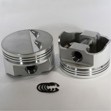 Dss Piston Set 8700-4040 E-series 4.040 In. Flat Top 5.7 In. Rod For 350 Sbc