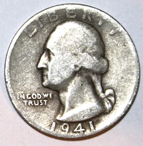 1941-D Washington Silver Quarter - VG/Fine - #2140EA